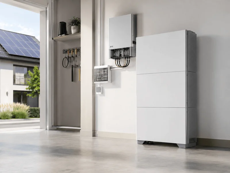 SAJ thuisbatterij gekoppeld aan zonnepanelen in een woning