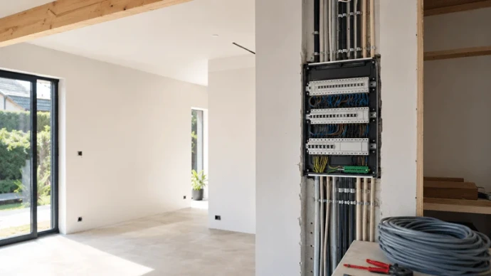 Elektrische installatie en bekabeling in een woning