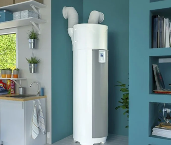 Warmtepompboiler voor energiezuinige productie van sanitair warm water