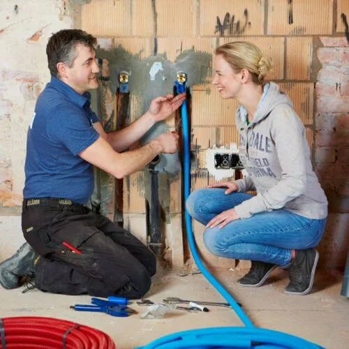 Monteur sanitair en verwarming bij Easykit