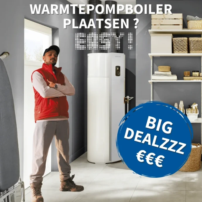 Atlantic Explorer warmtepompboiler plaatsen met Easykit