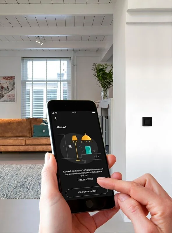 Alles-uitroutine instellen in de Niko Home app