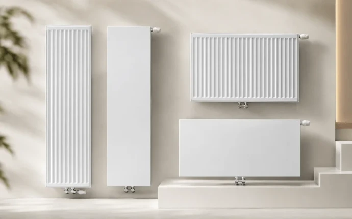 Stelrad horizontale en verticale radiatoren voor zelfplaatsing met Easykit