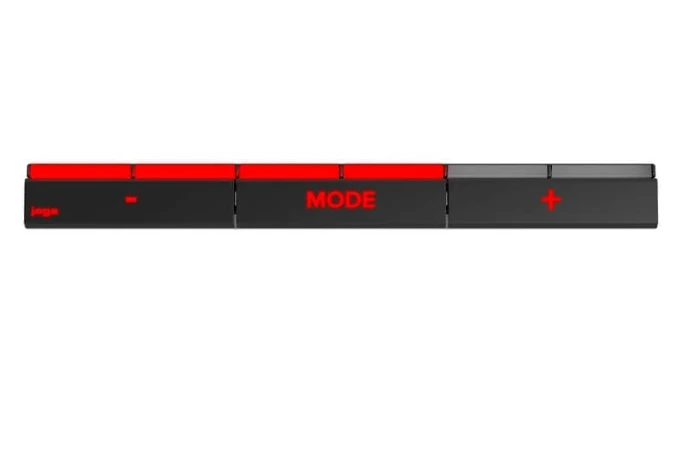 Bediening van de Jaga Strada Hybrid MM met rode verlichting voor verwarmen