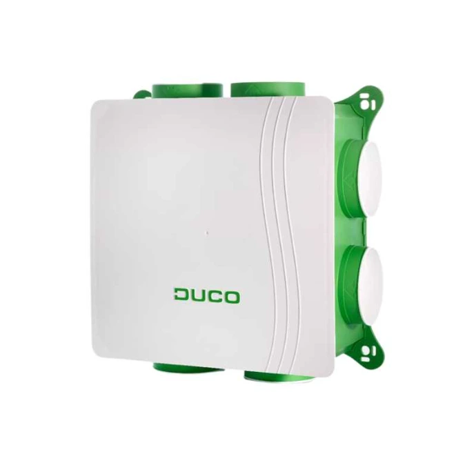 Ventilatiesysteem C met Duco ventilatie-unit voor zelfplaatsing met Easykit