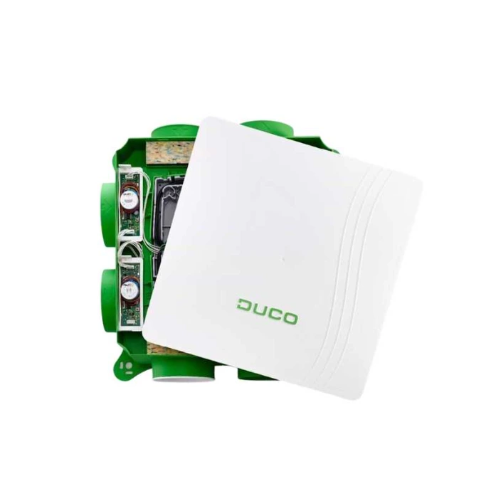 Vraaggestuurd ventilatiesysteem C+ met DucoBox Focus en Easykit-begeleiding