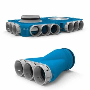 Flexibele Uniflexplus ventilatiebuis voor inbouw