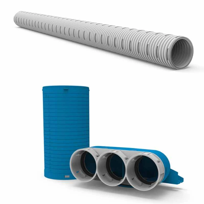 Flexibele inbouwleidingen voor een ventilatiesysteem met Easykit