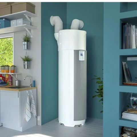 Warmtepompboiler geïntegreerd in een woning