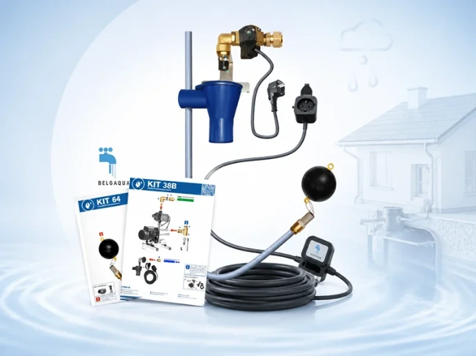 Bijvulsysteem voor een regenwaterput met elektronische klep en vlottersysteem van Easykit