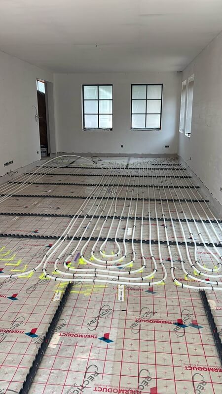 Vloerverwarming tijdens de renovatie van een woning met Easykit
